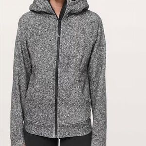 Lululemon Black Speckled Scuba Hoodie Full Length